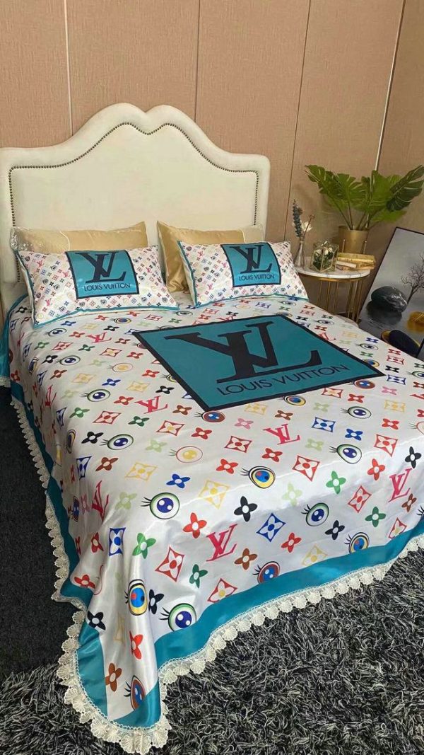 LV Sp Type Bedding Sets Duvet Cover LV Bedroom Sets Luxury Brand Bedding 154