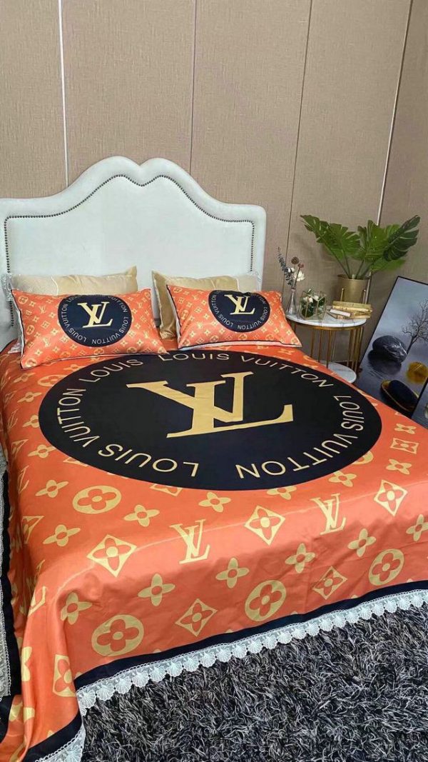 LV Sp Type Bedding Sets Duvet Cover LV Bedroom Sets Luxury Brand Bedding 157