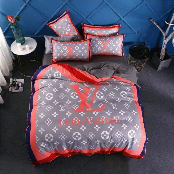 LV Sp Type Bedding Sets Duvet Cover LV Bedroom Sets Luxury Brand Bedding 163