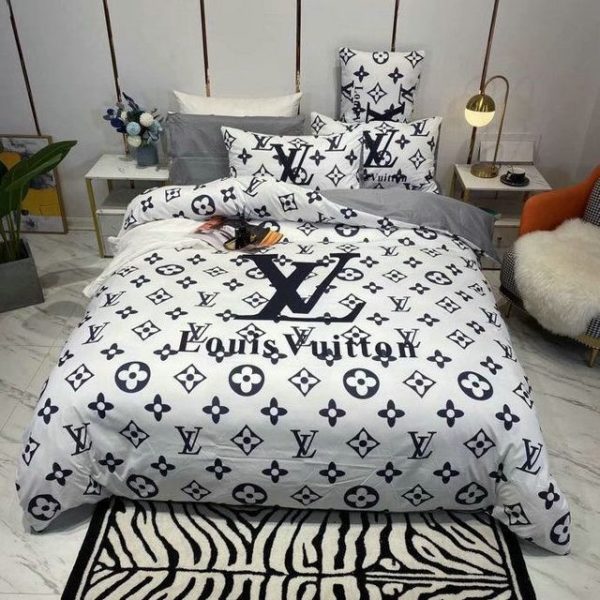 LV Sp Type Bedding Sets Duvet Cover LV Bedroom Sets Luxury Brand Bedding 165