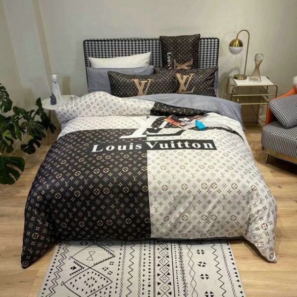 LV Sp Type Bedding Sets Duvet Cover LV Bedroom Sets Luxury Brand Bedding 168