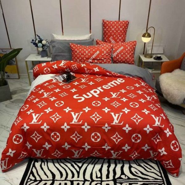 LV Sp Type Bedding Sets Duvet Cover LV Bedroom Sets Luxury Brand Bedding 170