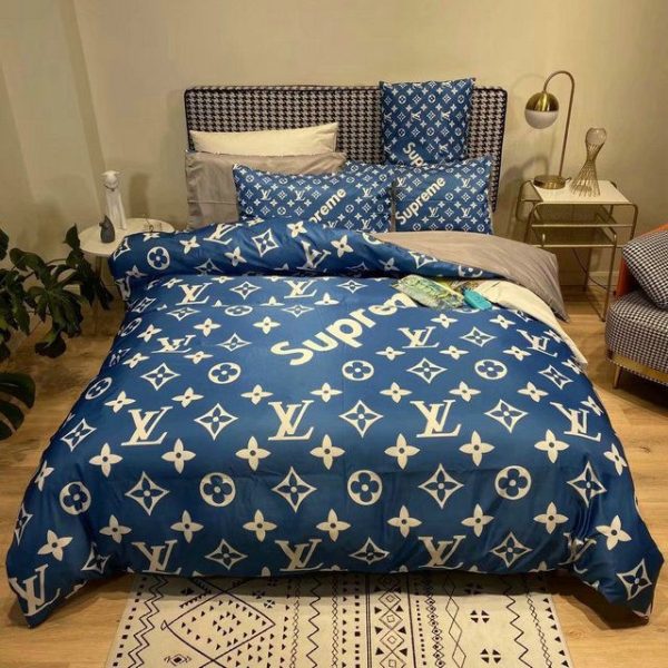 LV Sp Type Bedding Sets Duvet Cover LV Bedroom Sets Luxury Brand Bedding 175