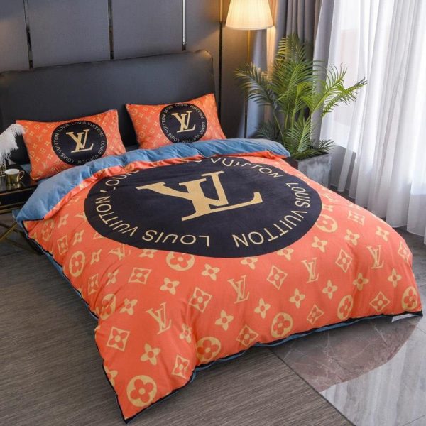 LV Sp Type Bedding Sets Duvet Cover LV Bedroom Sets Luxury Brand Bedding 178