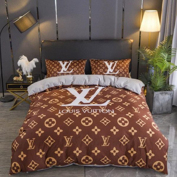 LV Sp Type Bedding Sets Duvet Cover LV Bedroom Sets Luxury Brand Bedding 179