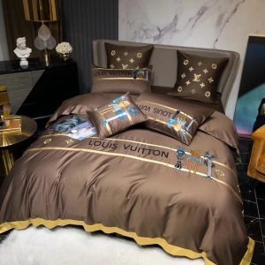LV Sp Type Bedding Sets Duvet Cover LV Bedroom Sets Luxury Brand Bedding 223