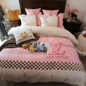 LV Sp Type Bedding Sets Duvet Cover LV Bedroom Sets Luxury Brand Bedding 233