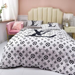 LV Sp Type Bedding Sets Duvet Cover LV Bedroom Sets Luxury Brand Bedding 244