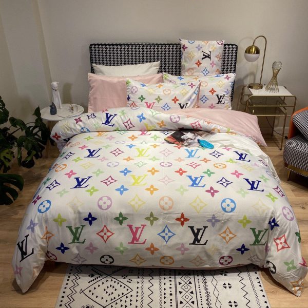 LV Sp Type Bedding Sets Duvet Cover LV Bedroom Sets Luxury Brand Bedding 258