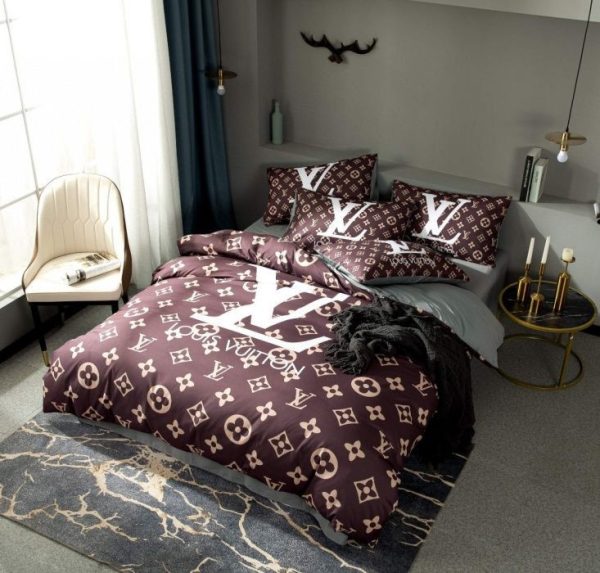 LV Type Bedding Sets LV Luxury Brand Bedding 083