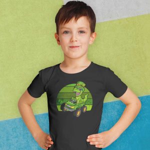 Leprechaun Dinosaur Monster Truck St Patricks Day Toddler Kids Boys T-Shirt