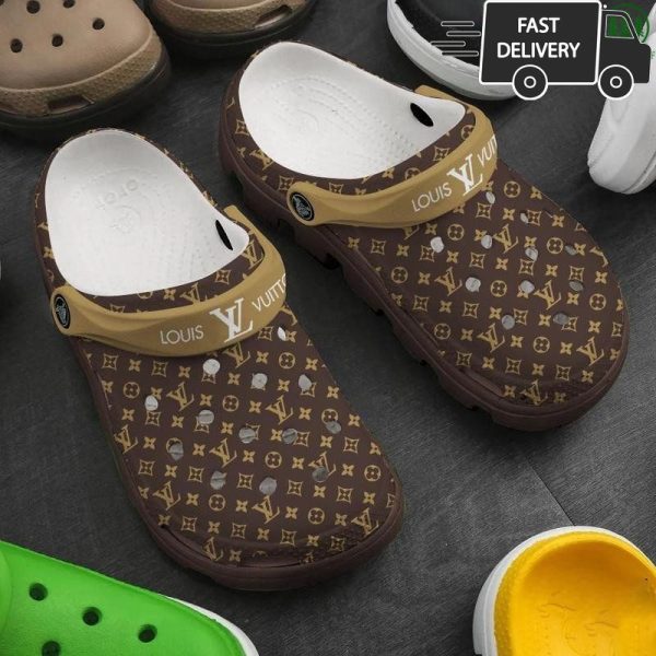 Limited LV Louis Vuitton Classic Color Brand Crocs 013