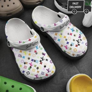 Limited LV Louis Vuitton Colorfull Crocs 014