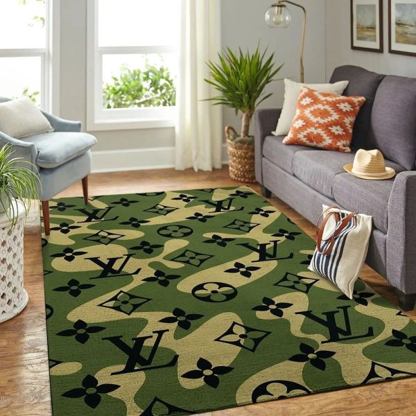 Louis Vuitton Army Green Living Room Carpet 015