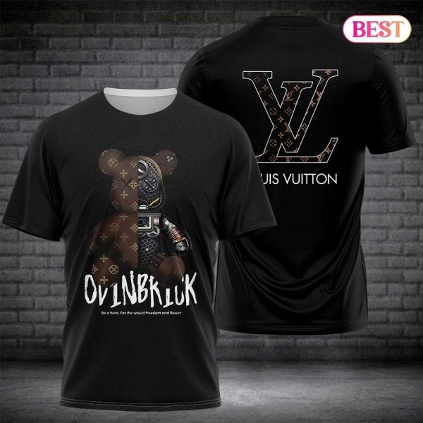 LV Bearbrick Luxury Brand 3D T-Shirt 045