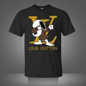 Louis Vuitton Black 3D T-Shirt 016