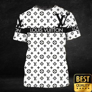 Louis Vuitton Black And White Monogram US T-Shirt 091