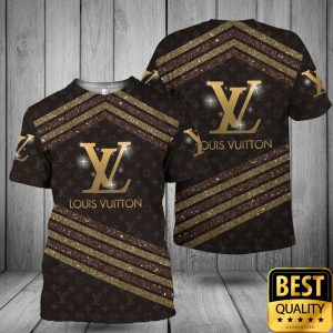 Louis Vuitton Brown Shining Logo US T-Shirt 102
