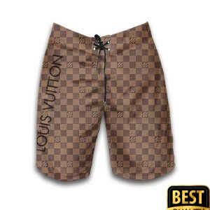 Louis Vuitton Checkerboard Flip Flop And Hawaiian Shirt Shorts 020 3