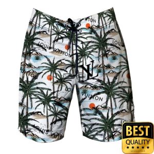 Louis Vuitton Coconut Tree Beach Flip Flops Hawaiian Shirt Shorts 015 4