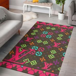 Louis Vuitton Colorful Living Room Carpet 032