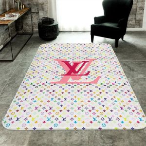 Louis Vuitton Colorful Luxury Living Room Carpet 033
