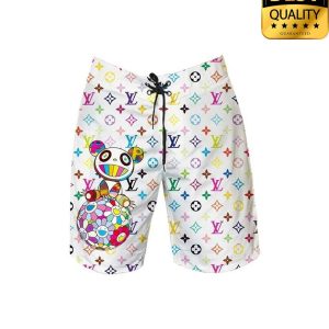 Louis Vuitton Colorful Panda Flip Flops Hawaiian Shirt And Shorts 018 3