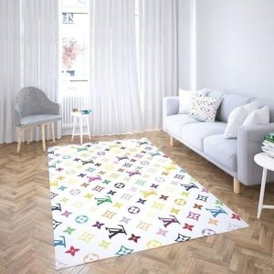 Louis Vuitton Colorful Stars Living Room Carpet 034