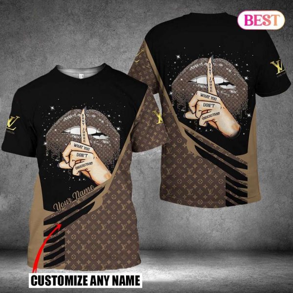 Louis Vuitton Customize Name 3D T-Shirt 035