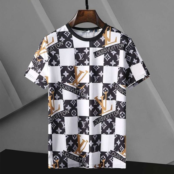 Louis Vuitton Gold 3D T-Shirt Limited Edition 015