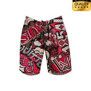 Louis Vuitton Graffiti Pattern Flip Flops And Hawaii Shirt Shorts 026 3