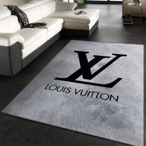 Louis Vuitton Gray Living Room Carpet 043