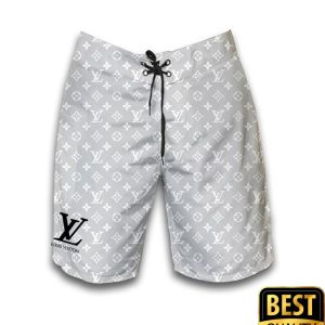 Louis Vuitton Gray Monogram Flip Flops Hawaiian Shirt And Shorts 027 3