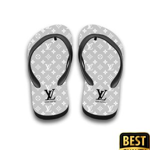 Louis Vuitton Gray Monogram Flip Flops Hawaiian Shirt And Shorts 027 4