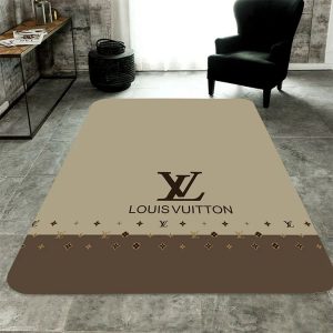 Louis Vuitton Light Grey Luxury Living Room Carpet 044