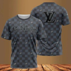 Louis Vuitton Luxury 3D T-Shirt All Over Printed 026