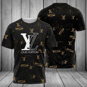 Louis Vuitton Luxury Brand 3D T-Shirt All Over Printed 028