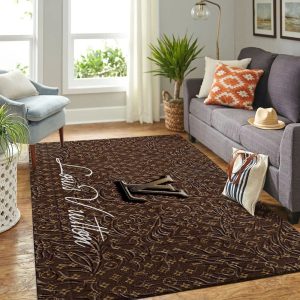 Louis Vuitton Luxury Brown Living Room Carpet 049