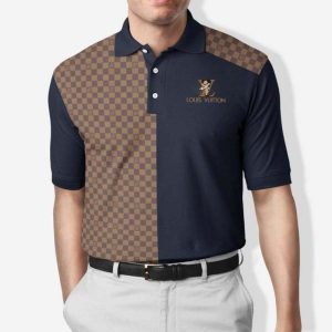 Louis Vuitton Luxury Logo Brand 3D Polo Shirt 027