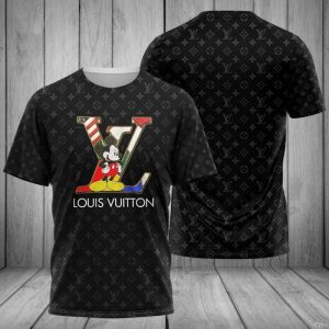 Louis Vuitton Luxury Mix Micket 3D T-Shirt 029