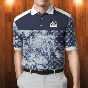 Louis Vuitton Mickey Limited Luxury Brand Polo Shirt 030