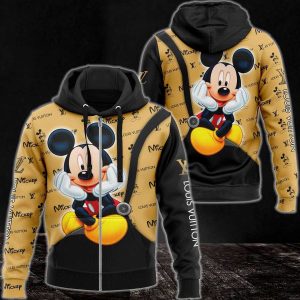 Louis Vuitton Mickey Mouse Luxury 3D Hoodie POD Design 046
