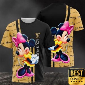 Louis Vuitton Minnie Mouse Black Yellow US T-Shirt 116