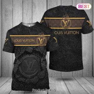 Louis Vuitton Mysterious Luxury Logo 3D T-Shirt 059