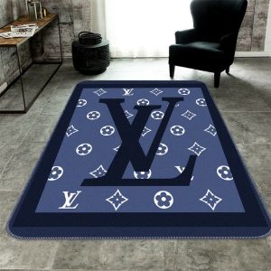Louis Vuitton Navy Blue Living Room Carpet 050