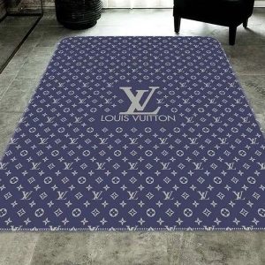 Louis Vuitton Navy Living Room Carpet 051