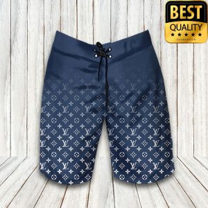 Louis Vuitton Navy Shade Hawaiian Shirt Shorts Flipflops 043 3