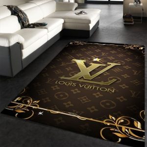 Louis Vuitton Old Gold Living Room Carpet 055