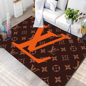 Louis Vuitton Orange Living Room Carpet 059