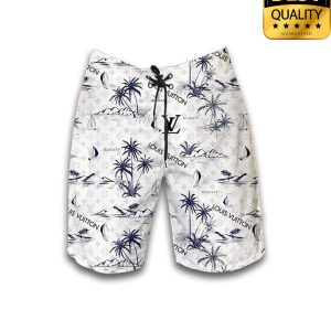 Louis Vuitton Palm Tree Islands Flip Flops And Hawaii Shirt Shorts 045 3